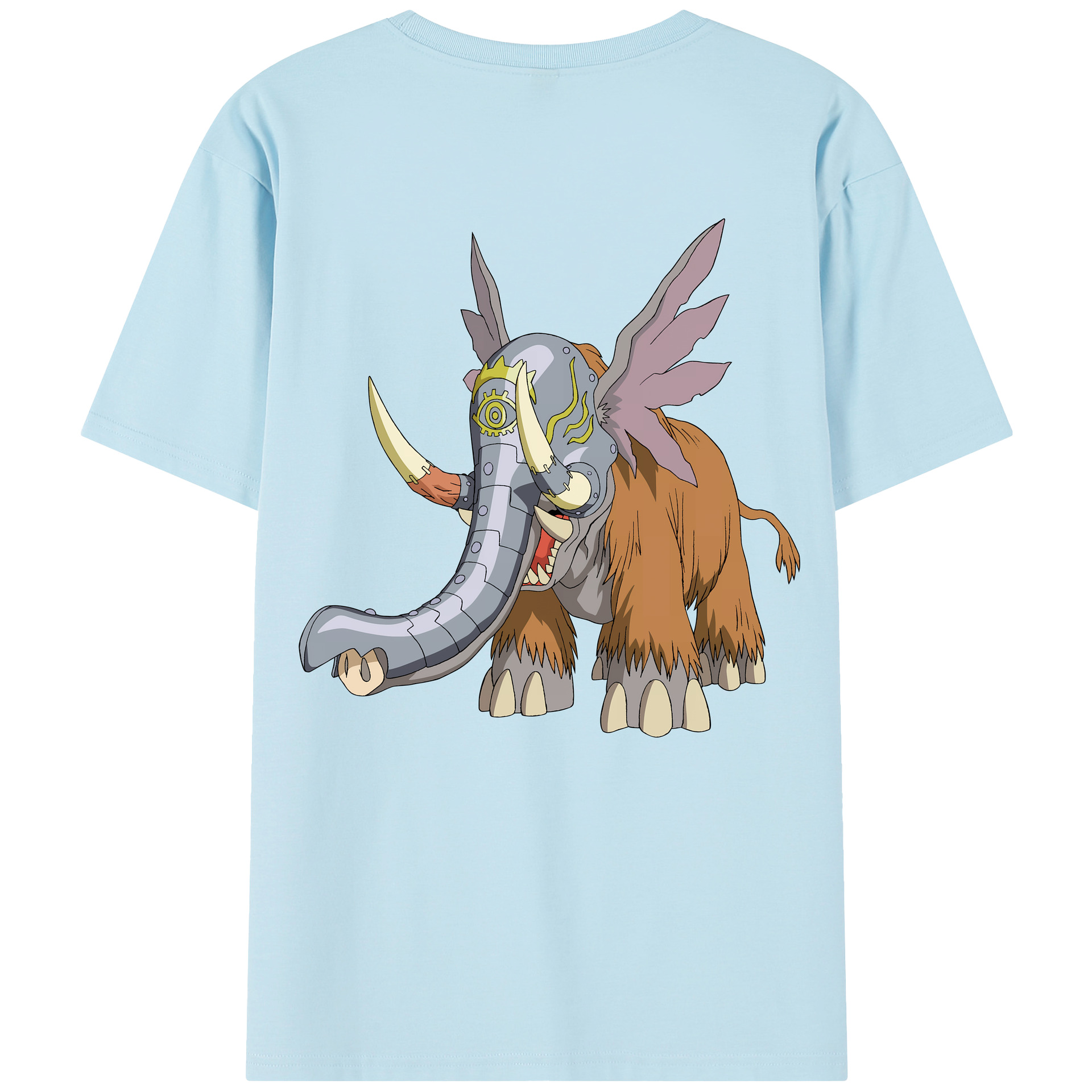 （画像用） Digimon デジタルモンスター/デジモン 綿100％半袖Tシャツ（背面プリント）